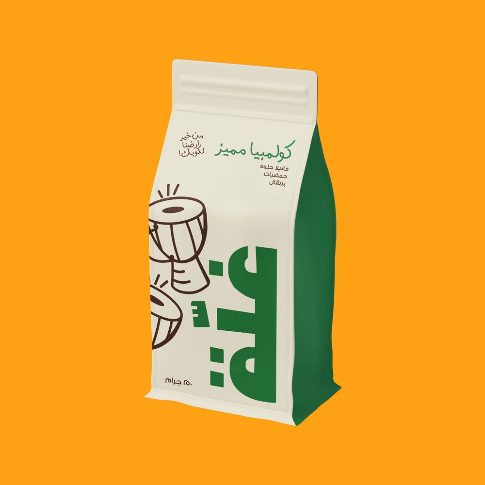 حبوب قهوة كولومبية مميزة