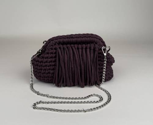 Purple Fringe  Clutch 