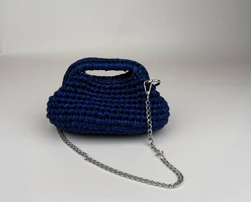 Dark Blue Shimmer Clutch 