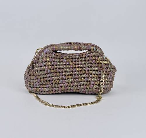 Golden Brown Shimmer Clutch