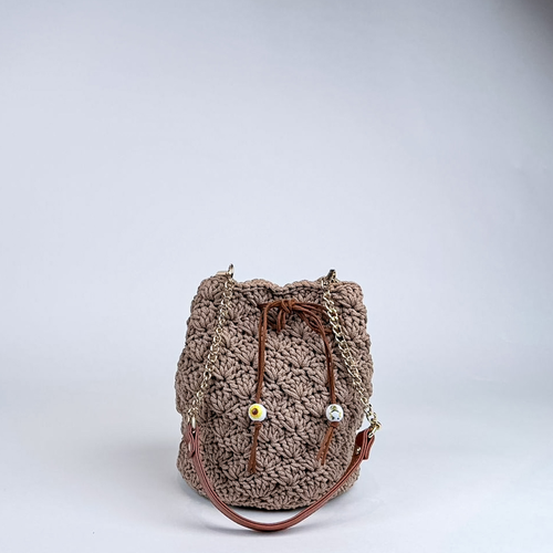 Beige Knot bag