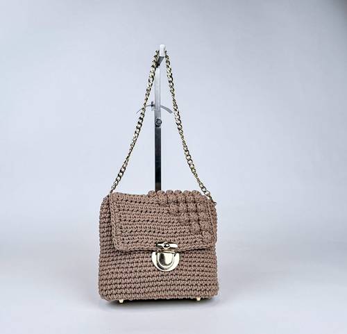Beige Bubble Bag