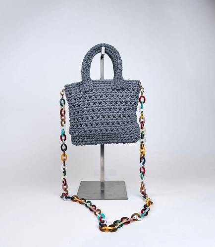 Classic Grey Handle Bag