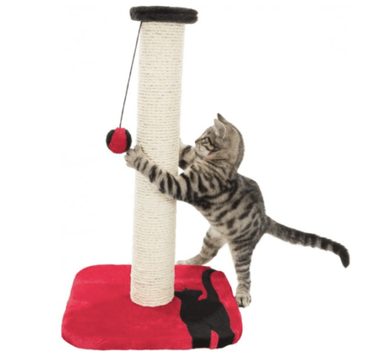 تريكسي خداشة القطط المميزة مصنوعة من حبل السيزال احمر واسود 61سم 1كجم