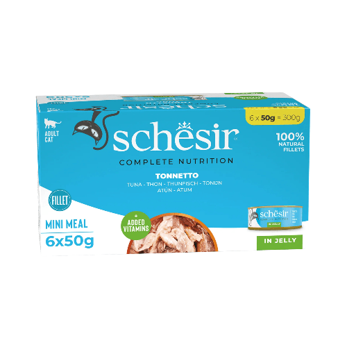 Schesir Cat Wet Food 6x50g - Tuna In Jelly