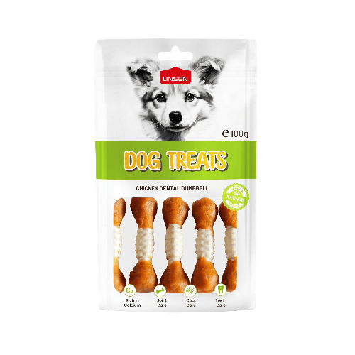 Linsen Dog Chicken Dental Dumbell - 100g
