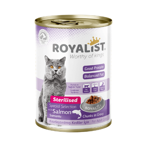 Royalist Adult Cat Sterilised with Salmon Chunks in Gravy - 400g