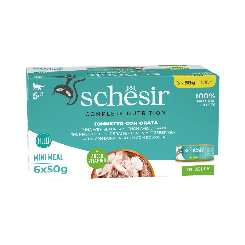 Schesir Jelly Tuna With Sea Bream 6x50g