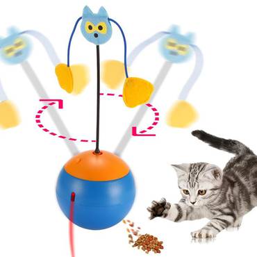 لعبة ليزر للقطط - تفاعلية مع موزع مكافآت