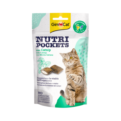 GimCat Nutri Pockets with Catnip - 60g