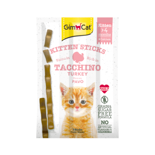 GimCat Kitten Sticks with Turkey 3pcs 3x3g