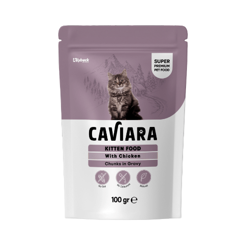 Caviara Pouch for Kitten with Chicken CIG - 100g