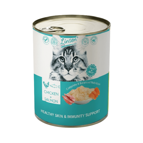Linsel Slice in Jelly Chicken & Salmon - 375g