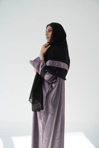 عبايه موف لمعه N071