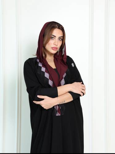 عباية كريب واكمام استرتش
