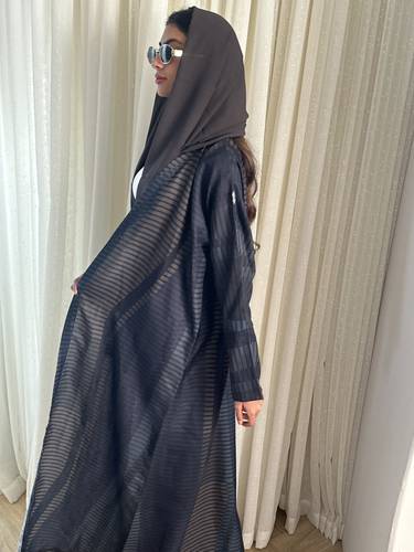 عباية لينن وطرحه بني N277