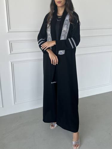 عباية كريب يوميه انيقة N162