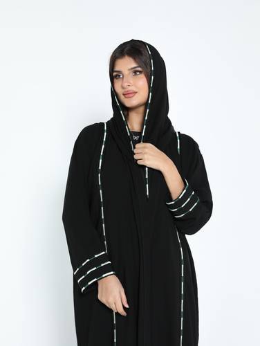 عباية يتطريز 💚🤍 N189