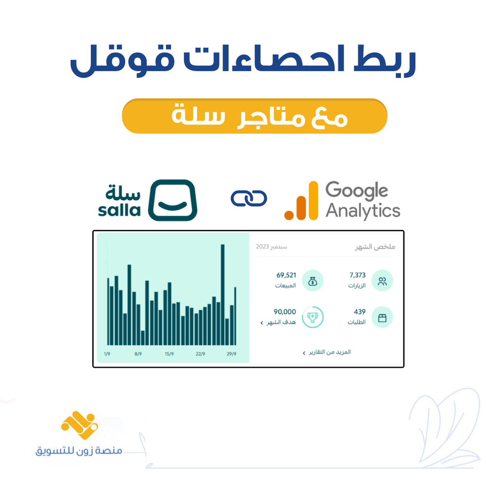 ربط احصاءات قوقل مع سلة 