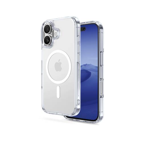 كفر ArmorPro الشفاف مع خاصية MagSafe باللون الأبيض لهاتف iPhone 17