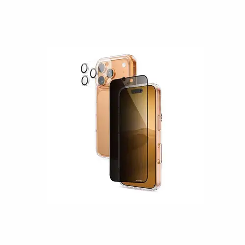 بكج ArmorPro اربعة في واحد ( كفر حماية شفاف + حماية شاشة خصوصية + كفر للعدسات + حماية للعدسات ) للايفون 17 برو ماكس