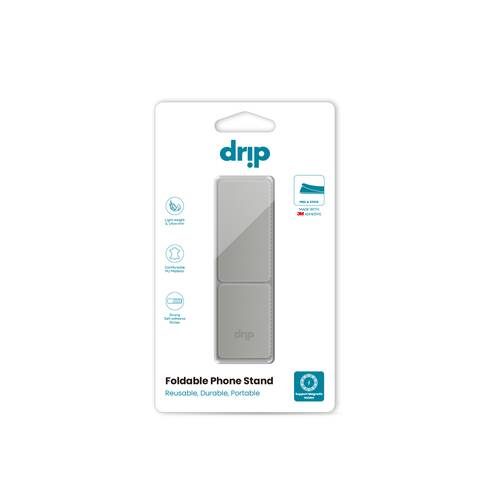 Drip Foldable Phone Stand Light Gray
