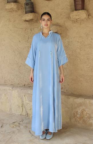 Velvet Tassel — Sky Blue