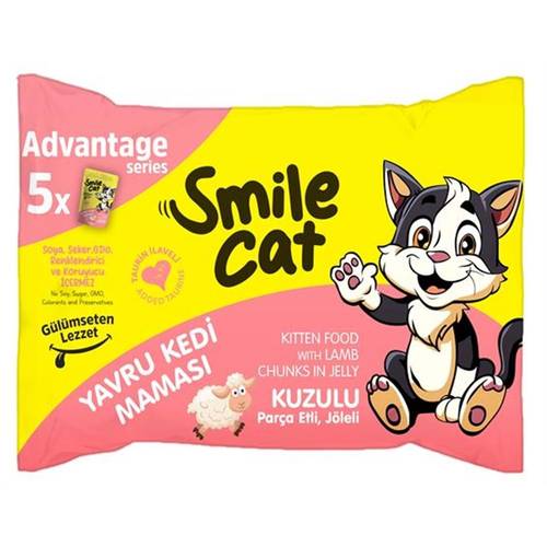 Smile Cat Wet Food for Kittens with Lamb – 425 g