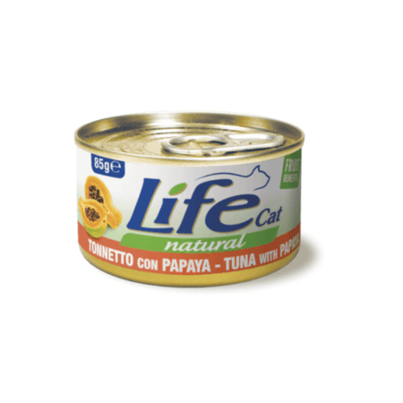 Life Cat Natural Ricette Tuna with Papaya 85g 