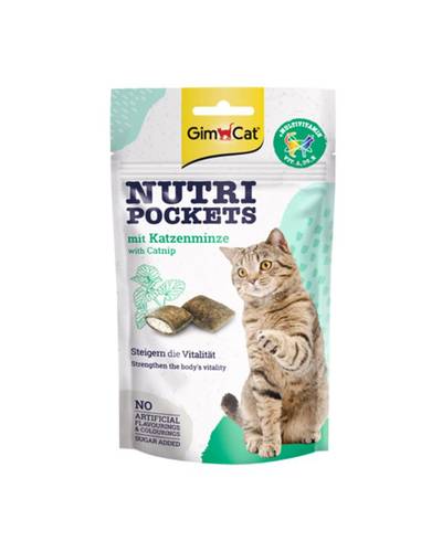 GimCat Nutri Pockets Catnip & Multi-Vitamin 60g