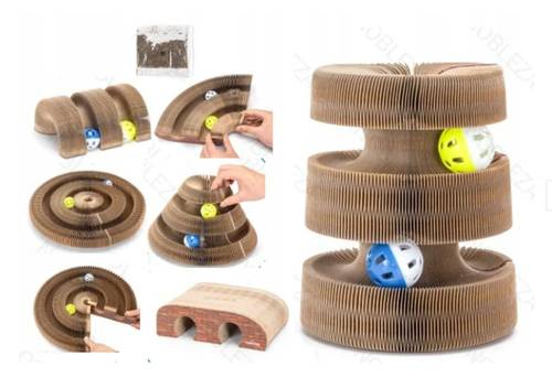 Arch bridge-shaped cat scratching board