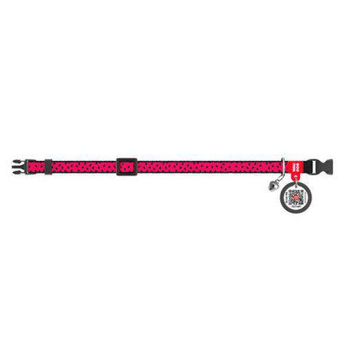 Pet Collar with Barcode for Cats & Dogs Red