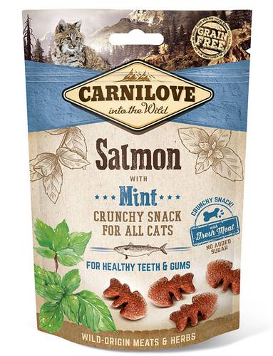 Carnilove Crispy Salmon Bonus With Mint For Cats Of 50 Grams