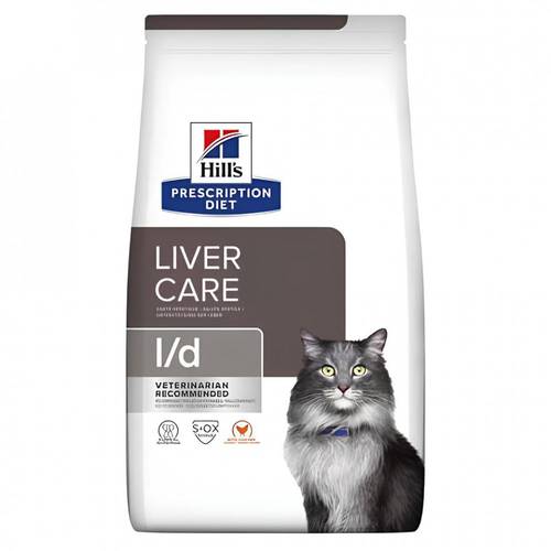 هيلز l/d طعام جاف للقطط البالغة لدعم وظائف الكبد بالدجاج 1.5kg