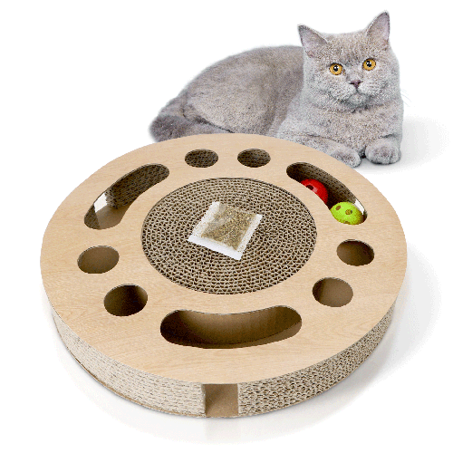 NOBLEZA Circular cat scratch toy(2 in 1)