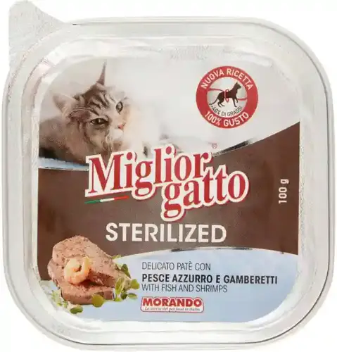 Migliorgatto Sterilized – Fish & Shrimp – 100g