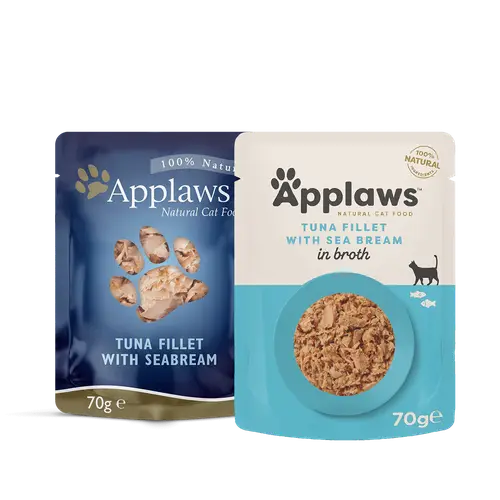 Applaws Cat Wet Food Pouch Tuna & Seabream in Broth 70g