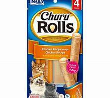 Inaba Churu Rolls Tuna with Scallop Recipe Cat Treat - 4 x 10g