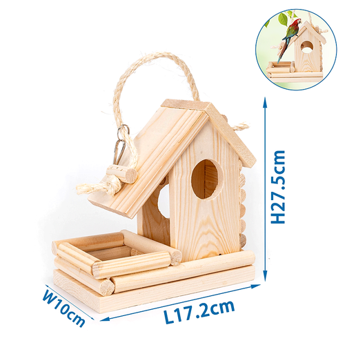NOBLEZA Wood bird's Nest 17.2x10x27.5cm