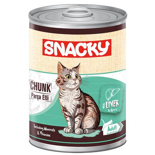 Snacky Liver Cat Canned Food Adult 400 gr
