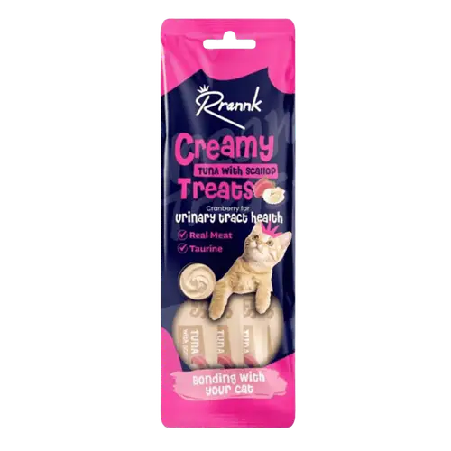 Rrannk Urinary Tract Health Cat Treats with Tuna & Scallop 4 x 15g