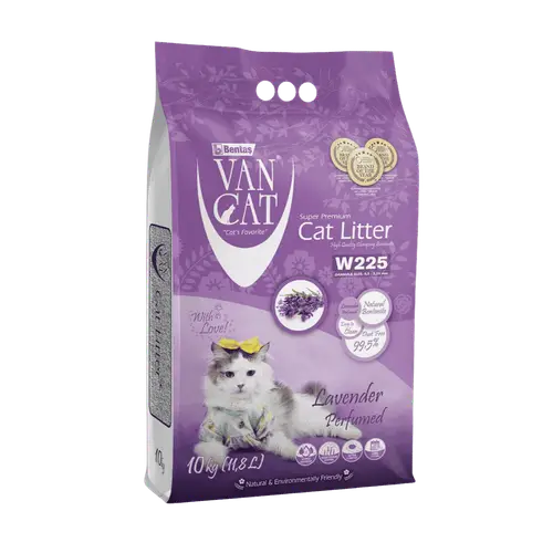 Van Cat Lavender Perfumed Clumping Cat Litter – 10 kg