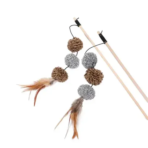 Interactive Cat Wand Toy for Hunting & Play
