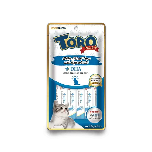 Toro Plus White Tuna with Katsuobushi 15g - Pack of 5