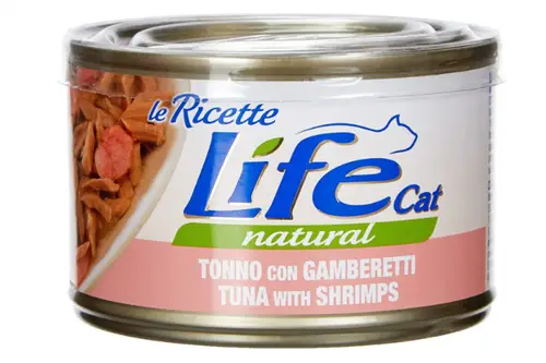  Life Cat Natural Ricette Tuna with Shrimps 150g 