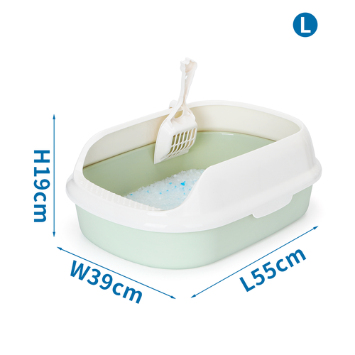 Cat Litter Pan with Litter Scoop 