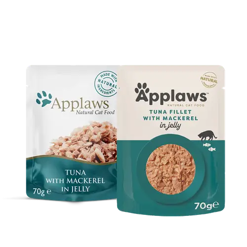 Applaws Cat Wet Food Pouch Tuna Fillet with Mackerel in Jelly 70g