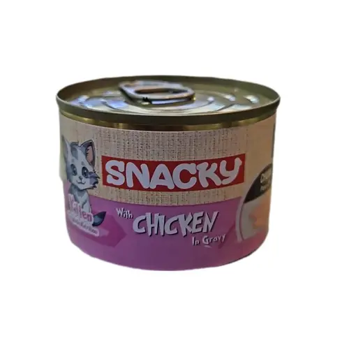 Snacky Kitten Canned Food Chicken in Gravy 100 g
