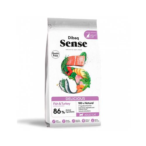dibaq sense fish & turkey adult cat