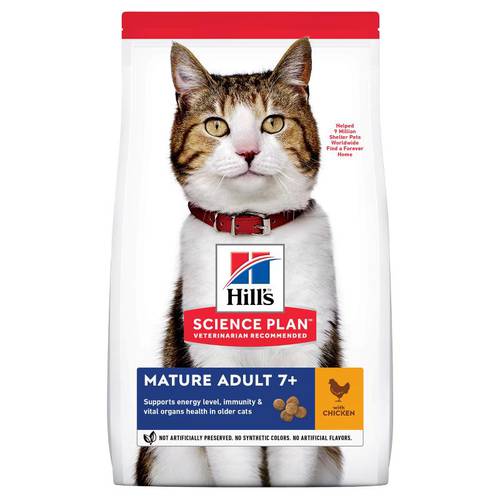 Hill's Science Plan Mature Adult 7+  cat food with Chicken